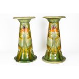 A PAIR OF MINTON SECESSIONIST PEDESTALS (2)