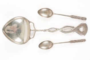 A LIBERTY AND CO SILVER SPOON AND TWO FURTHER SPOONS (3)