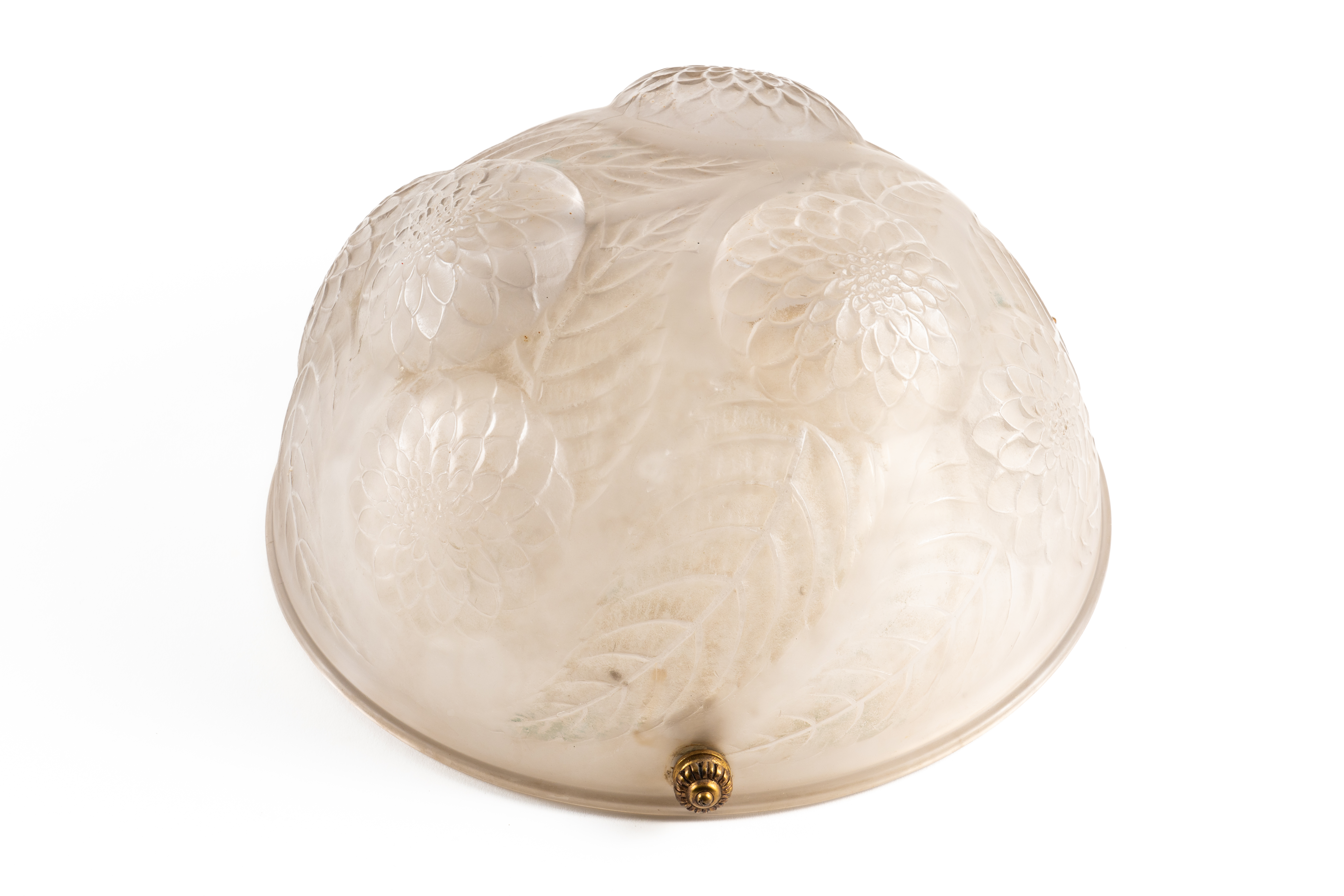 `DAHLIA'. A LALIQUE FROSTED GLASS PLAFONNIER (2) - Image 4 of 5