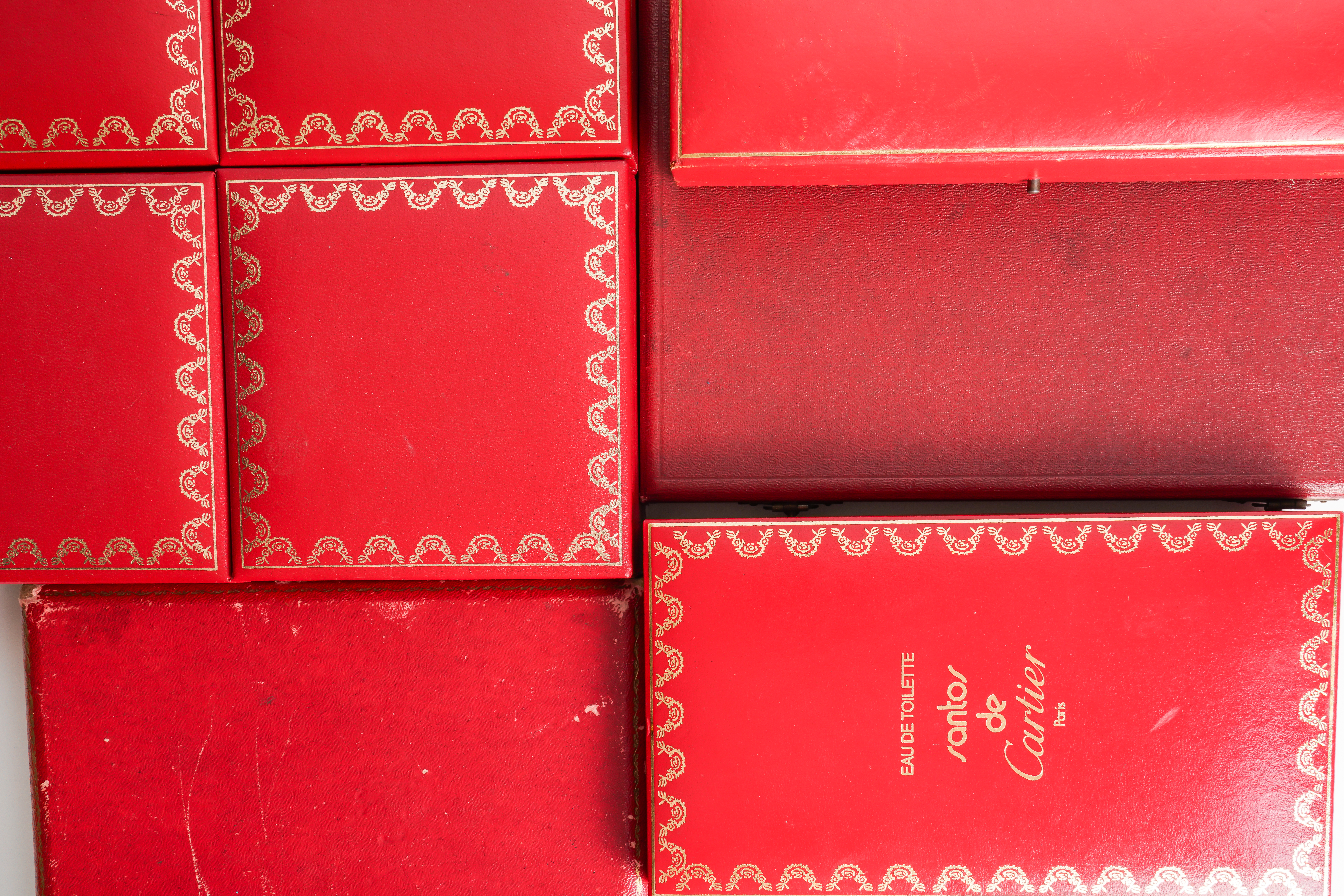 A COLLECTION OF CARTIER BOXES (6)