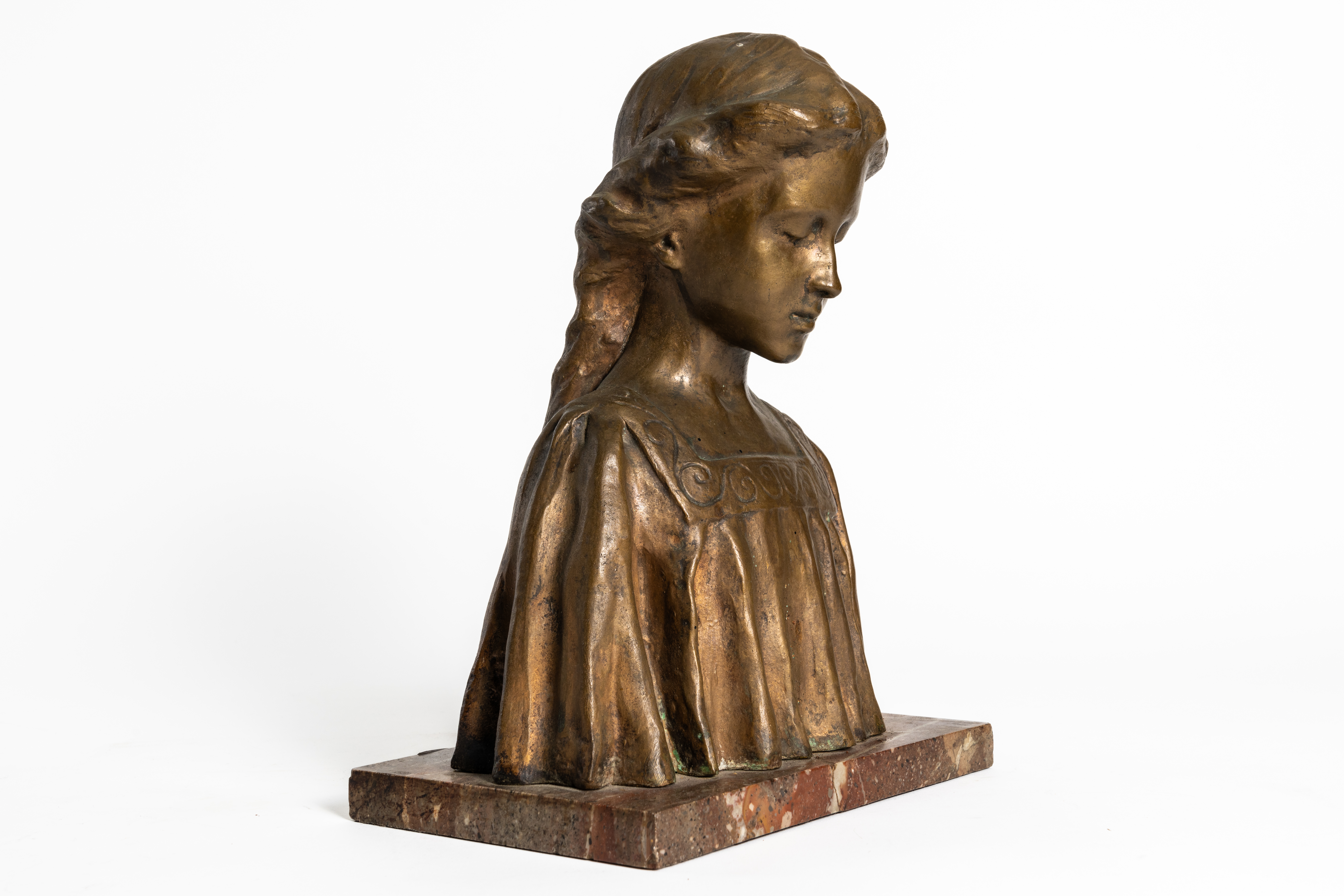 THREE FEMALE BUSTS INCLUDING ‘BEATRICE’ AFTER GEORGE COUDRAY (3) - Image 3 of 10