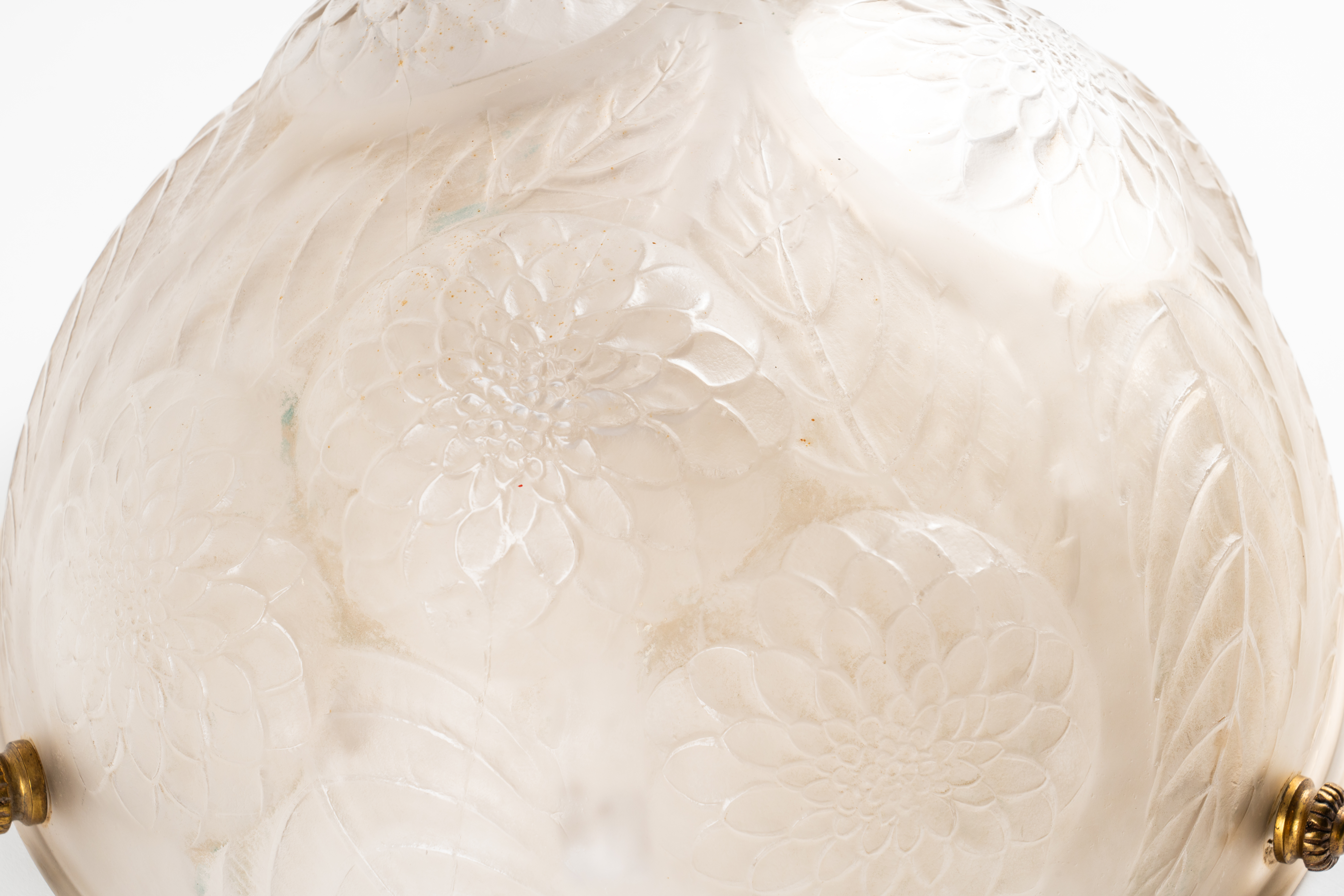 `DAHLIA'. A LALIQUE FROSTED GLASS PLAFONNIER (2) - Image 5 of 5