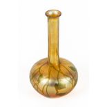 A TIFFANY FAVRILE GLASS BOTTLE VASE