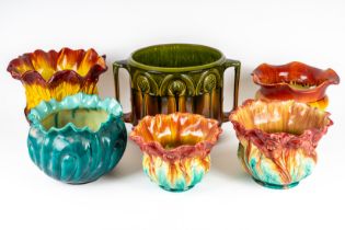 SIX BRETBY POTTERY JARDINIERES (6)