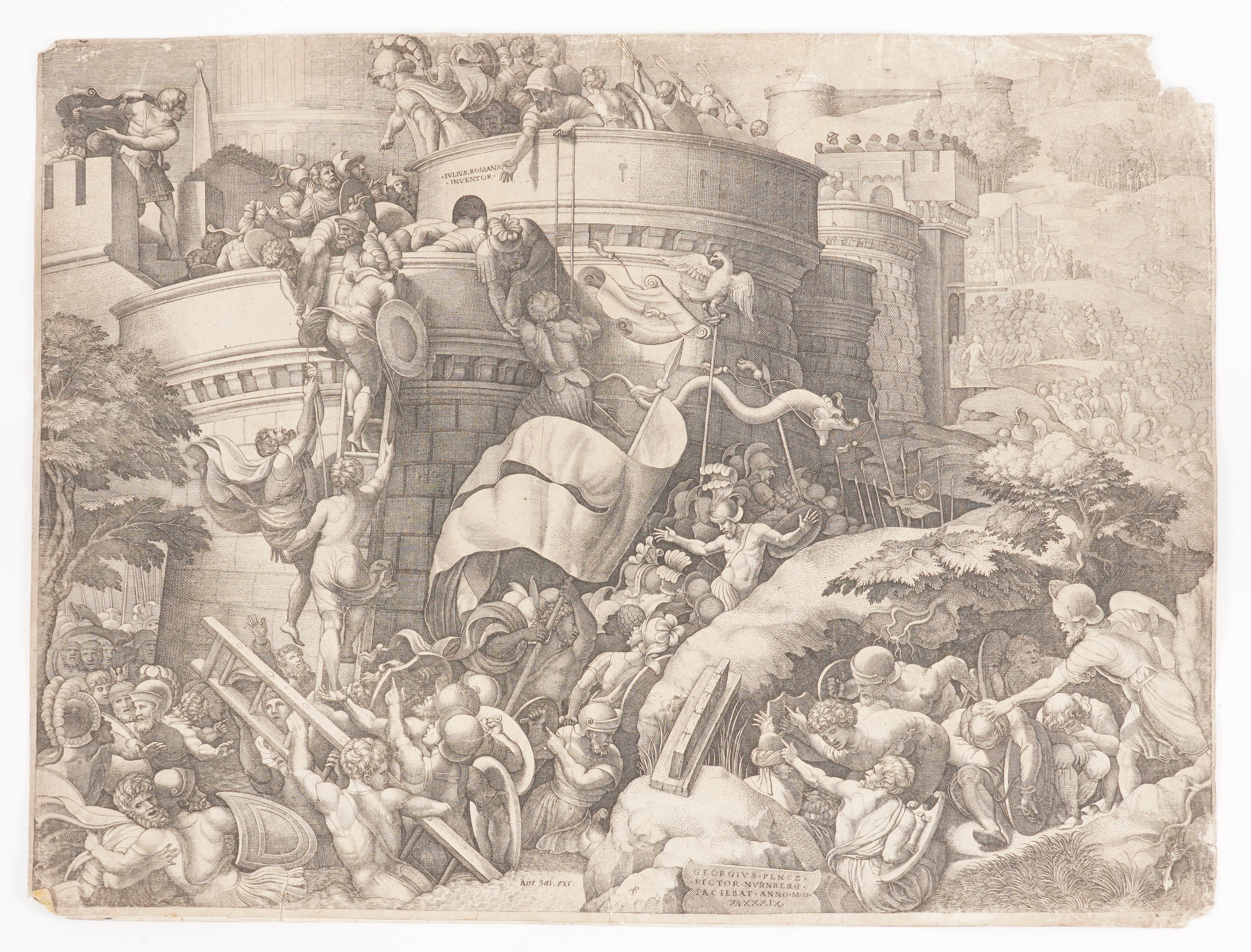 GEORG PENCZ (GERMAN, 1500-1550) AFTER GIULIO ROMANO - Image 2 of 3