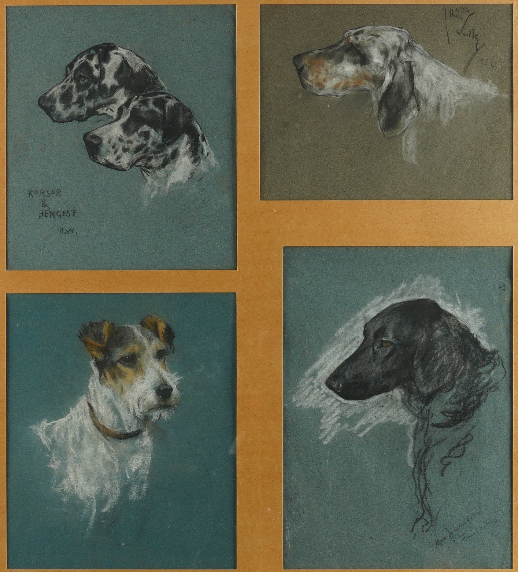ARTHUR WARDLE (BRITISH, 1864-1949) (four framed as one) - Image 2 of 7