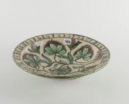 A LARGE SLIP DECORATED EARTHENWARE BOWL