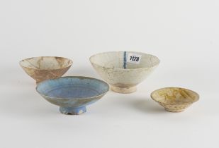 FOUR PERSIAN POTTERY BOWLS (4)