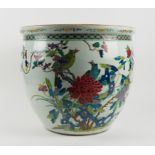 A CHINESE FAMILLE ROSE FISH BOWL