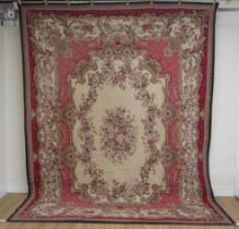 A TAPESTRY CARPET IN THE AUBUSSON STYLE, CHINESE