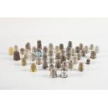 A COLLECTION OF FORTY-NINE THIMBLES (49)