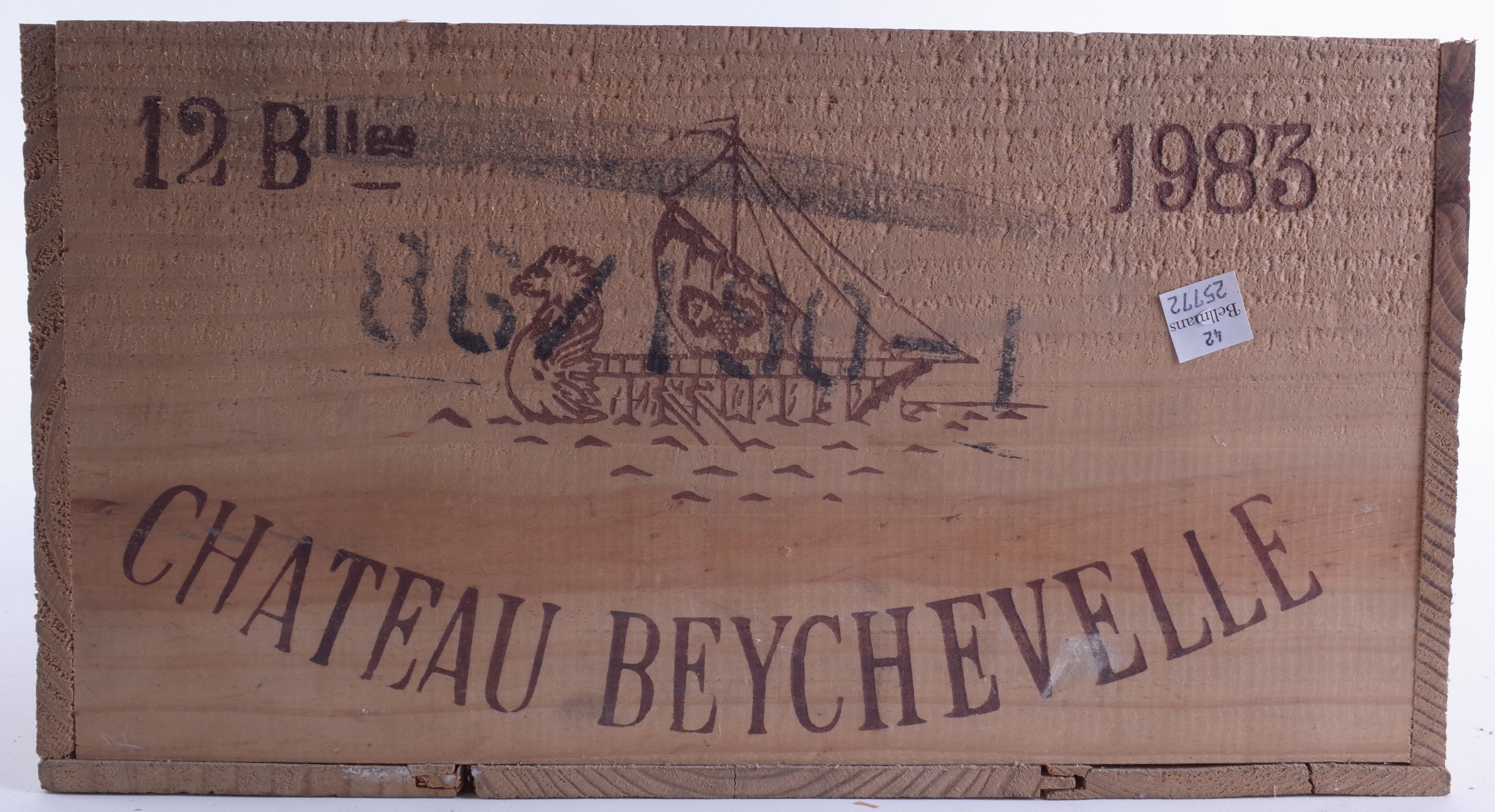 TWELVE BOTTLES OF OWC CHÂTEAU BEYCHEVELLE, 4ÈME CRU CLASSÉ, ST JULIEN, CB 1983 (12) - Image 2 of 7