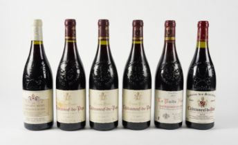 THREE BOTTLES OF GRAND TRADITION CHATEAUNEUF-DU-PAPE 2005 AND THREE OTHER BOTTLES (6)