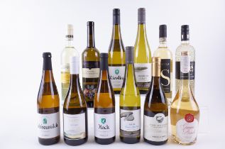 12 BOTTLES GERMAN, SWISS AND SARDINIAN WHITE WINE