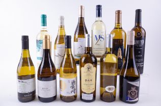 12 BOTTLES ASIAN AND MIDDLE EASTERN WHITE WINE