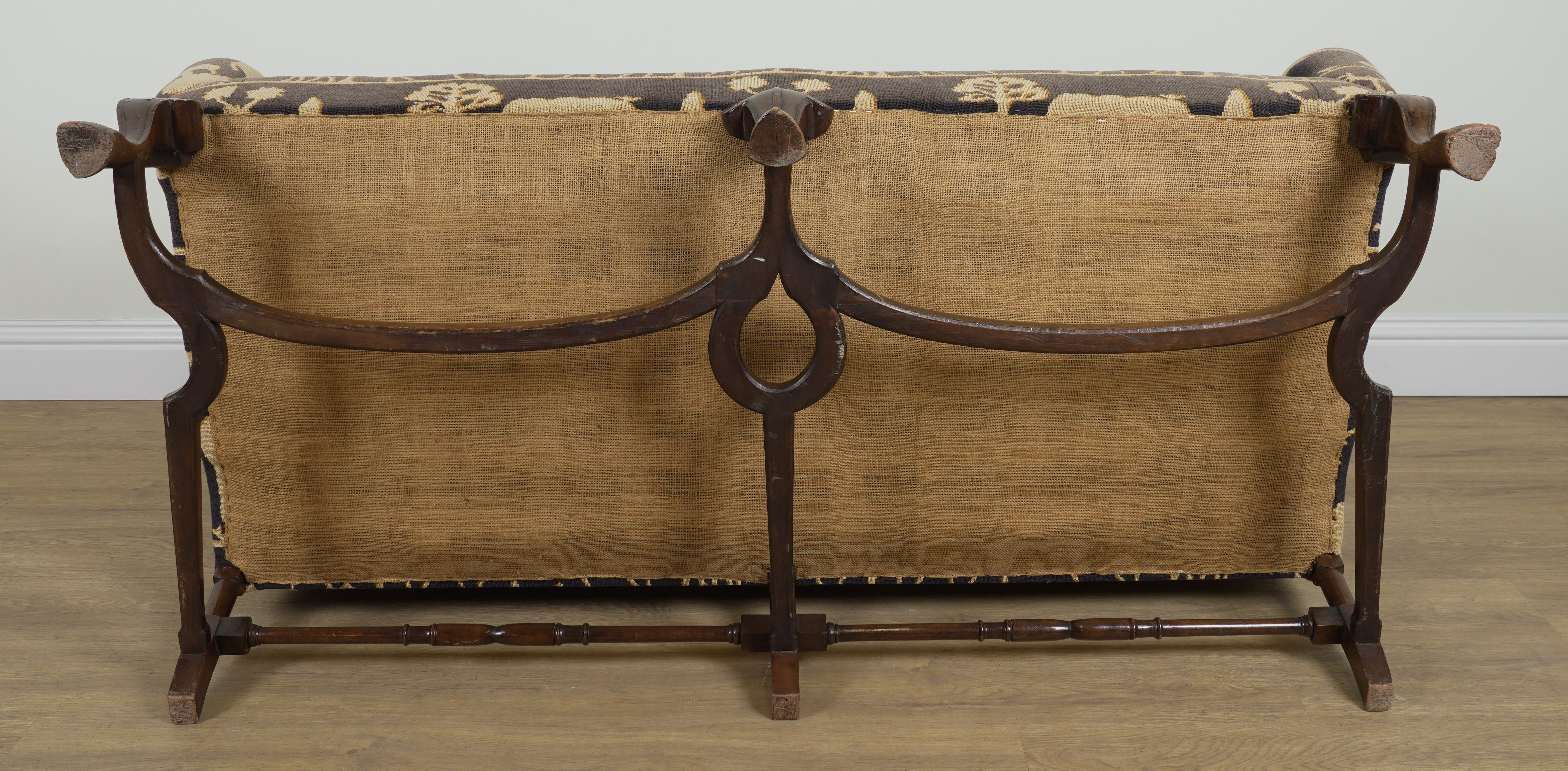 AN EARLY 18TH CENTURY STYLE HUMP BACK SOFA - Image 2 of 3