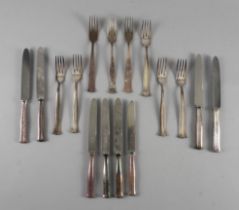 A GROUP OF FOREIGN AND PLATED TABLE FLATWARE (QTY)