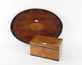 AN 18TH CENTURY AND LATER FRUITWOOD SPICE BOX (2)