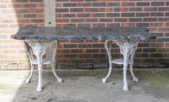 A PAIR OF LATE 19TH CENTURY COMMODE MARBLE TOPS (6)