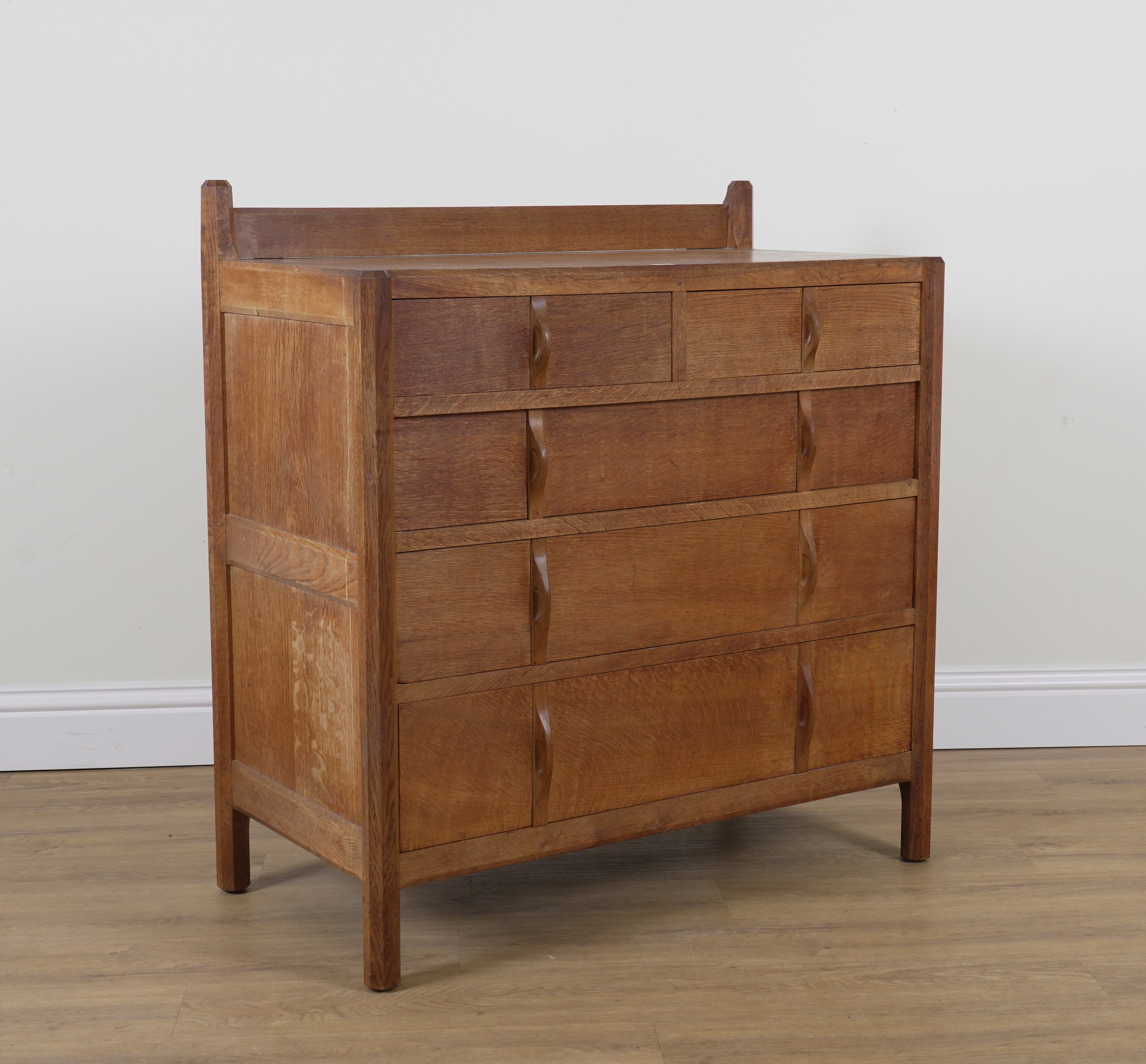 GORDON RUSSELL; A STOW OAK CHEST OF FIVE DRAWERS - Image 2 of 12