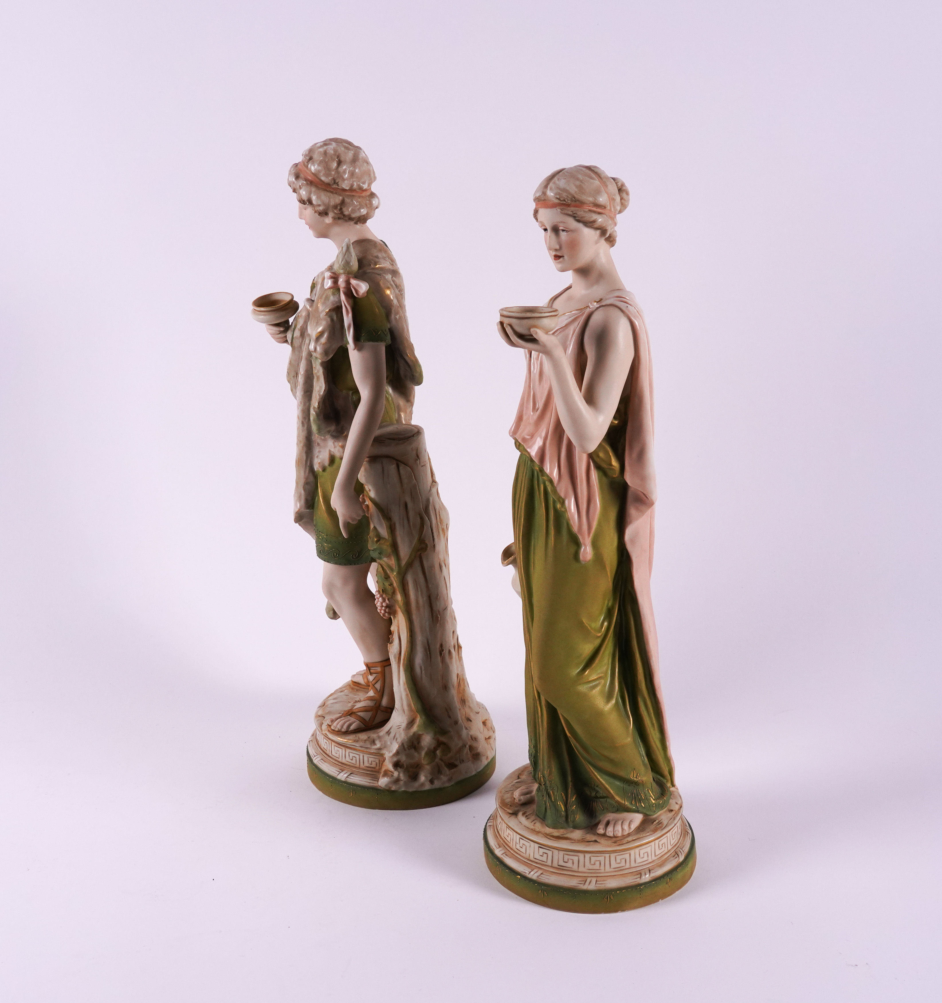 A PAIR OF ROYAL DUX CLASSICAL FIGURES (2) - Image 2 of 4