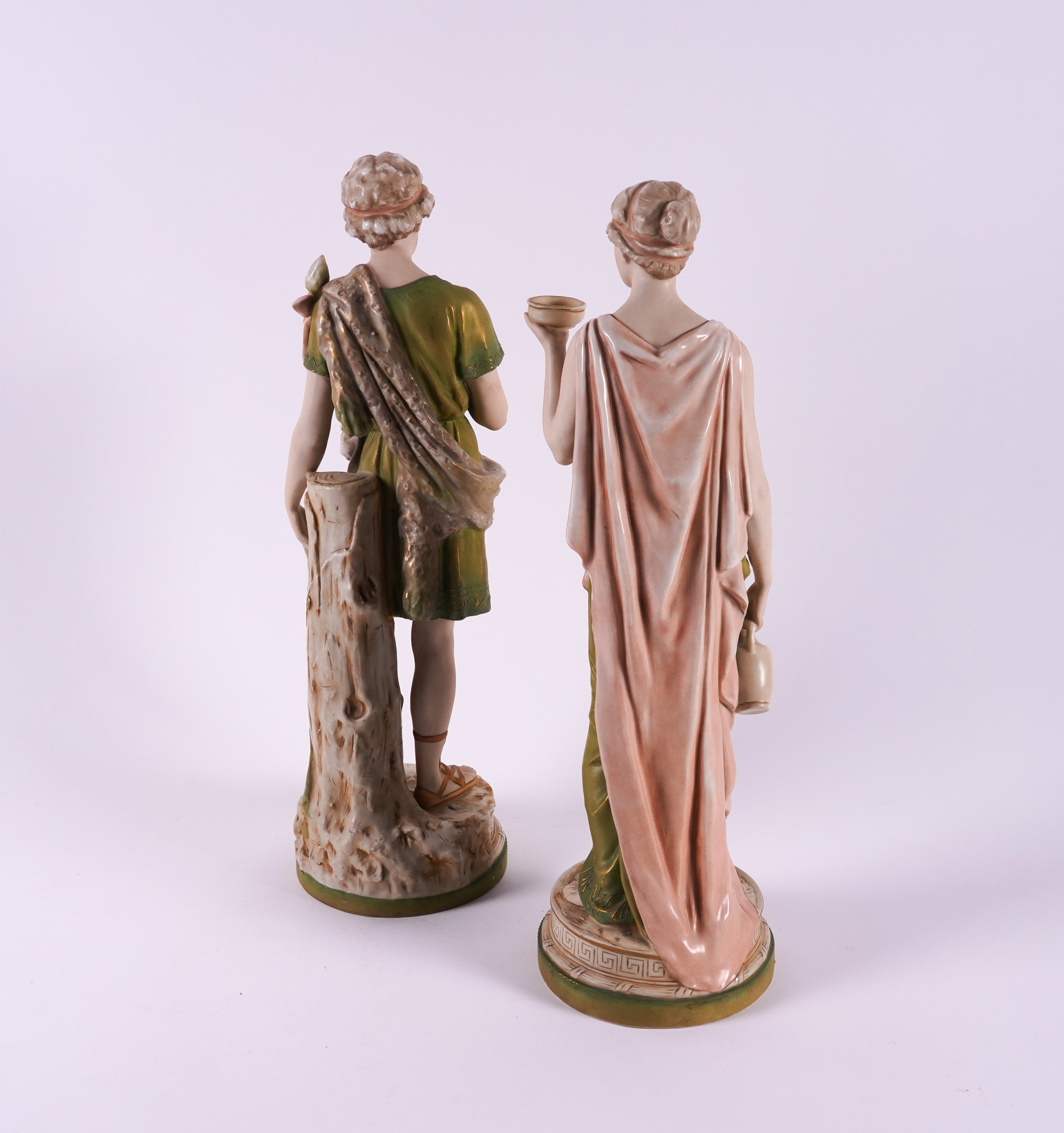 A PAIR OF ROYAL DUX CLASSICAL FIGURES (2) - Image 3 of 4