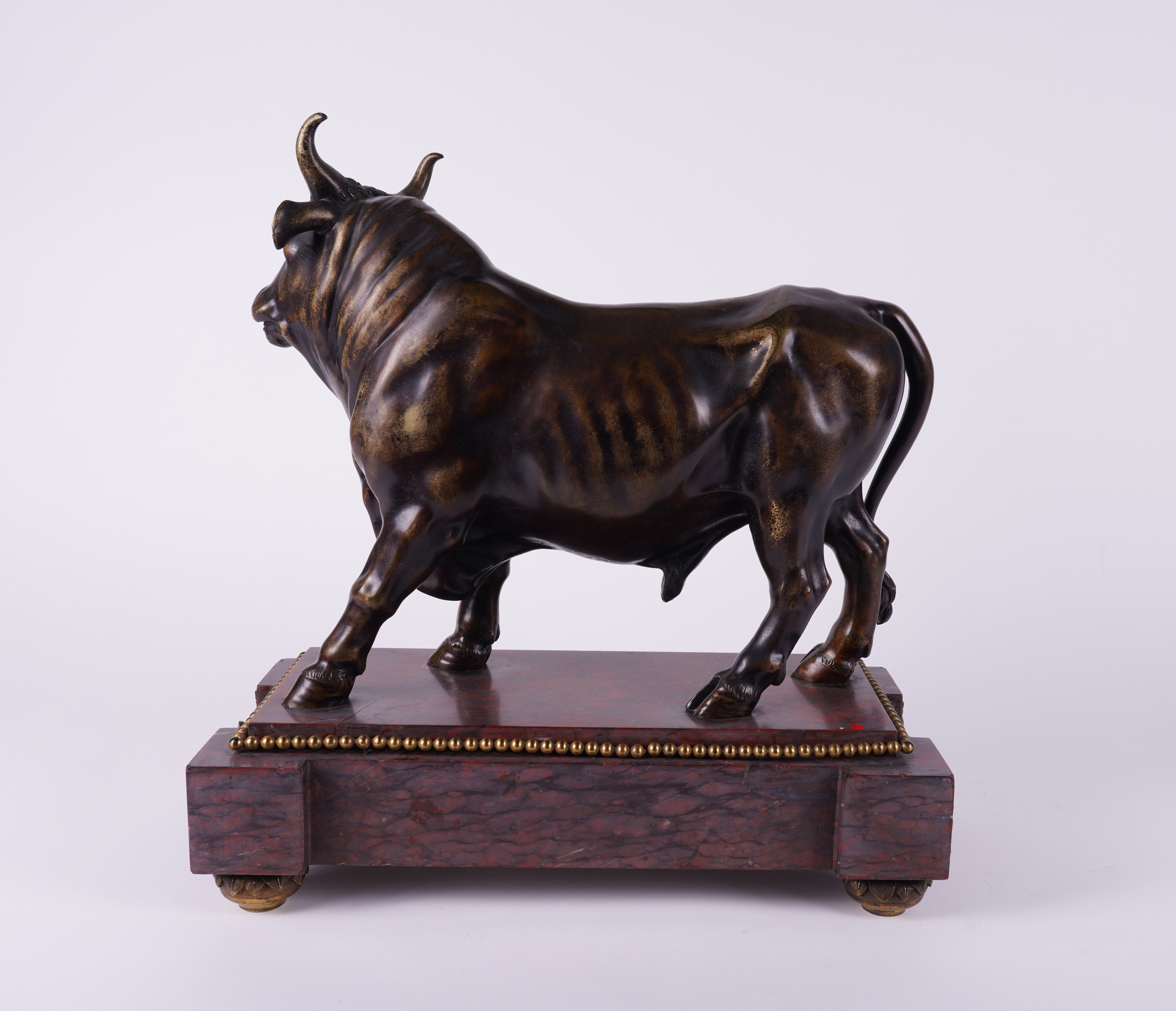 A FRENCH PATINATED BRONZE SCULPTURE OF A STANDING BULL - Image 11 of 11