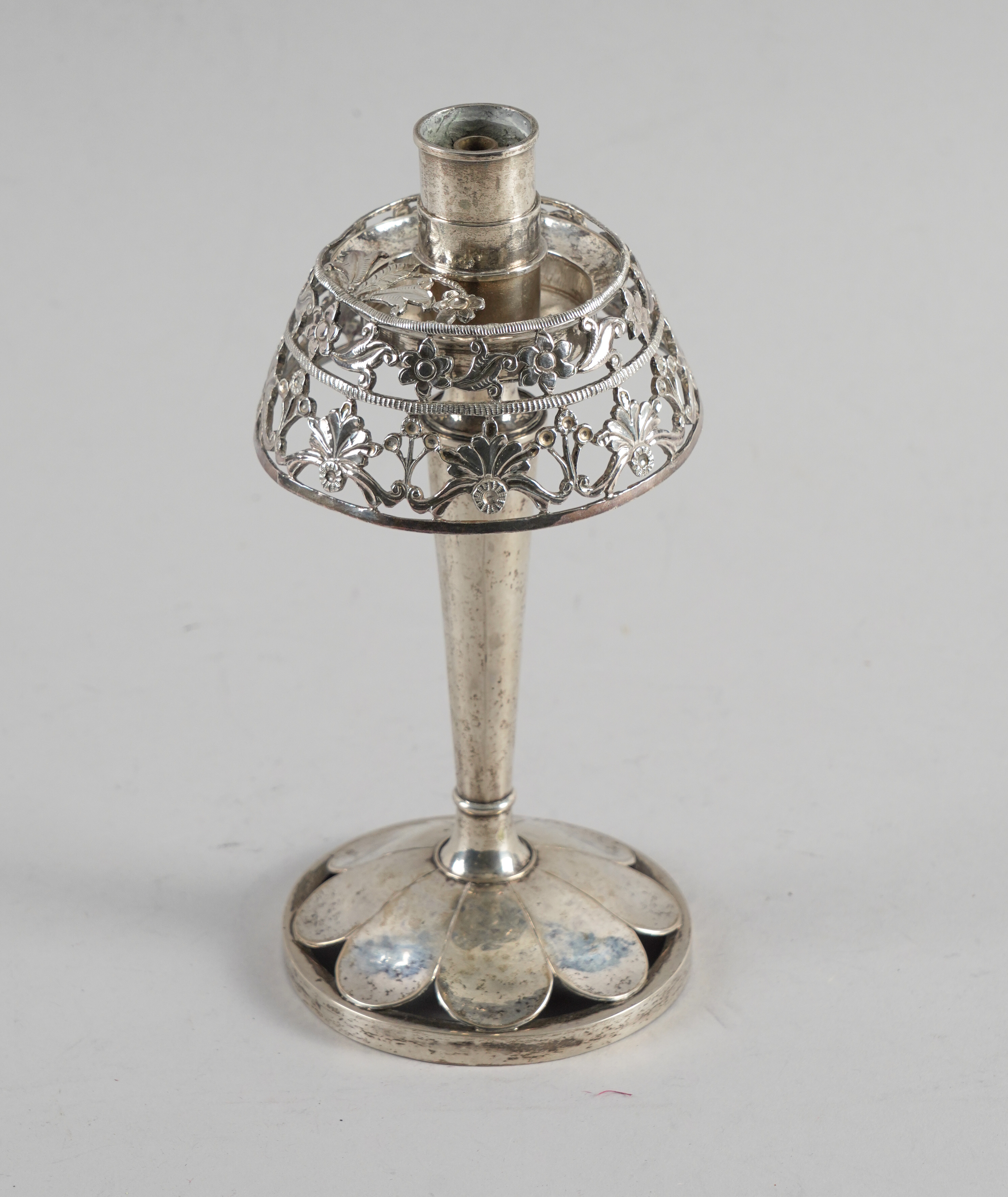 A TABLE CANDLESTICK CONVERTED TO A TABLE LAMP - Image 2 of 2