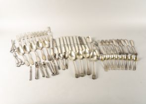 A GROUP OF PLATED FLATWARE (QTY)