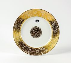 A RUSSIAN PORCELAIN PLATE FROM THE OLGA NIKOLAEVNA SERVICE