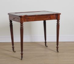 A 19TH CENTURY ROSEWOOD READING TABLE