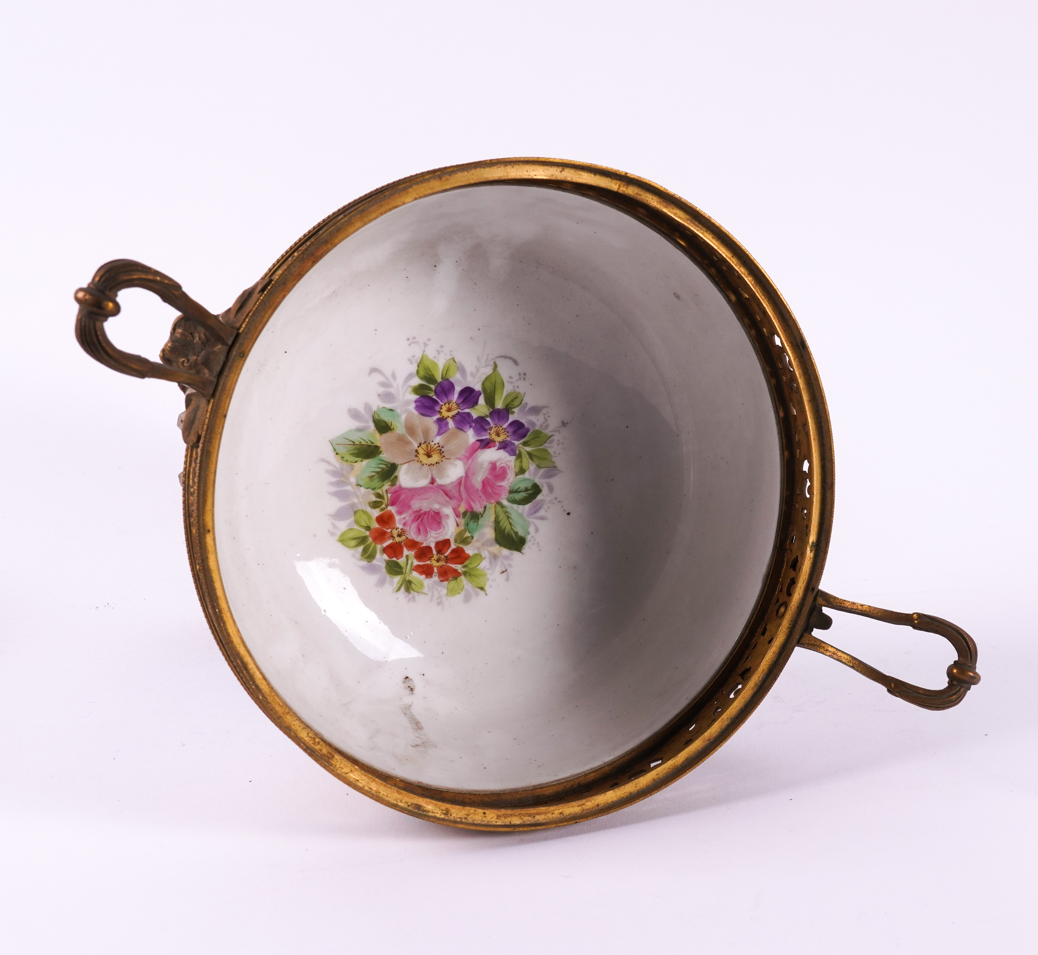 A SEVRES STYLE GILT-METAL MOUNTED TWO- HANDLED FOOTED BOWL AND COVER (2) - Image 8 of 8