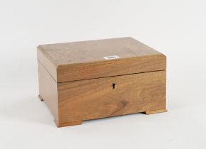 DUNHILL; A WALNUT TWIN DIVISION HUMIDOR