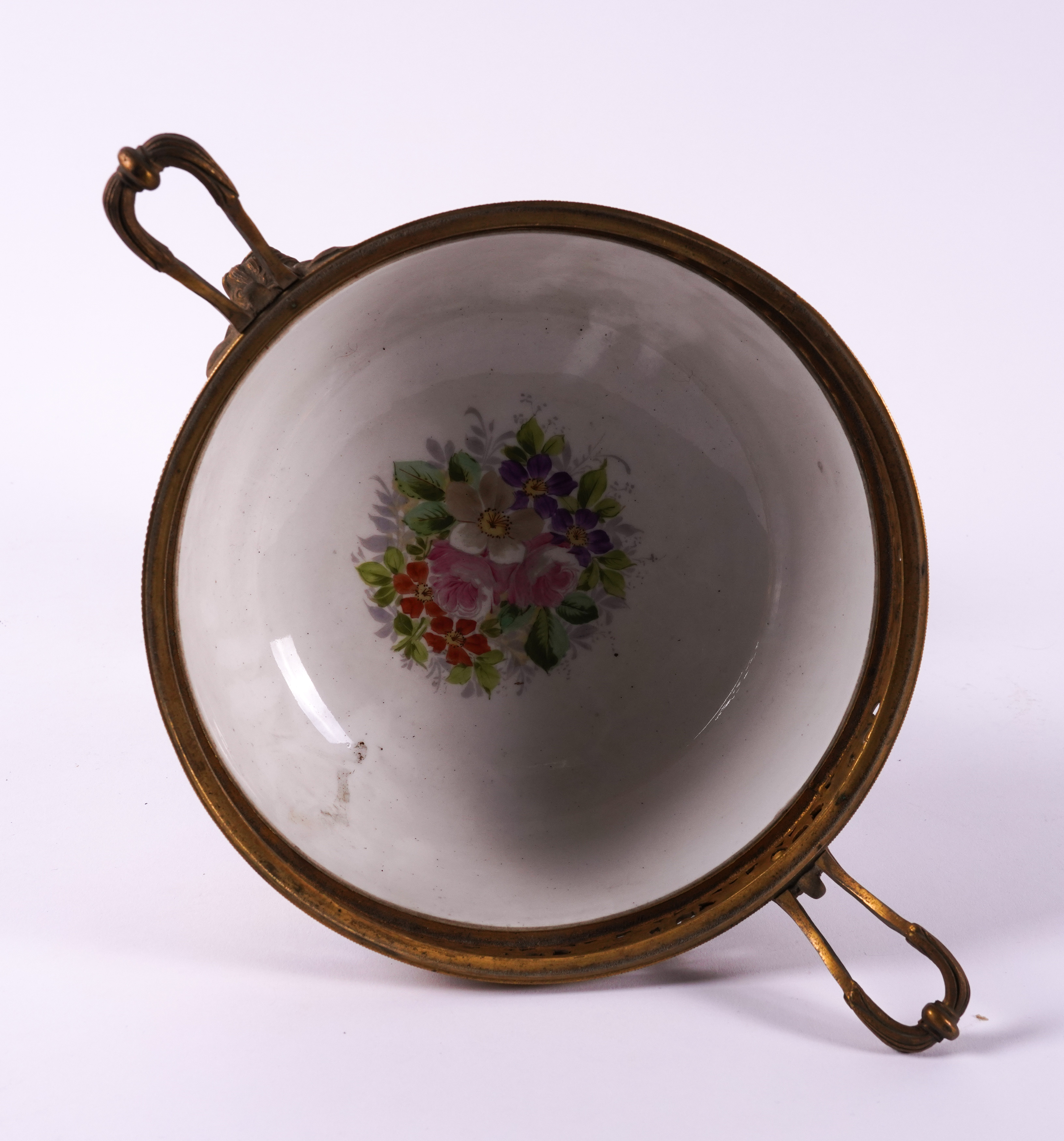 A SEVRES STYLE GILT-METAL MOUNTED TWO- HANDLED FOOTED BOWL AND COVER (2) - Image 7 of 8