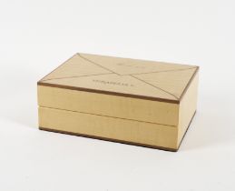LINLEY; A SYCAMORE INLAID ENVELOPE BOX