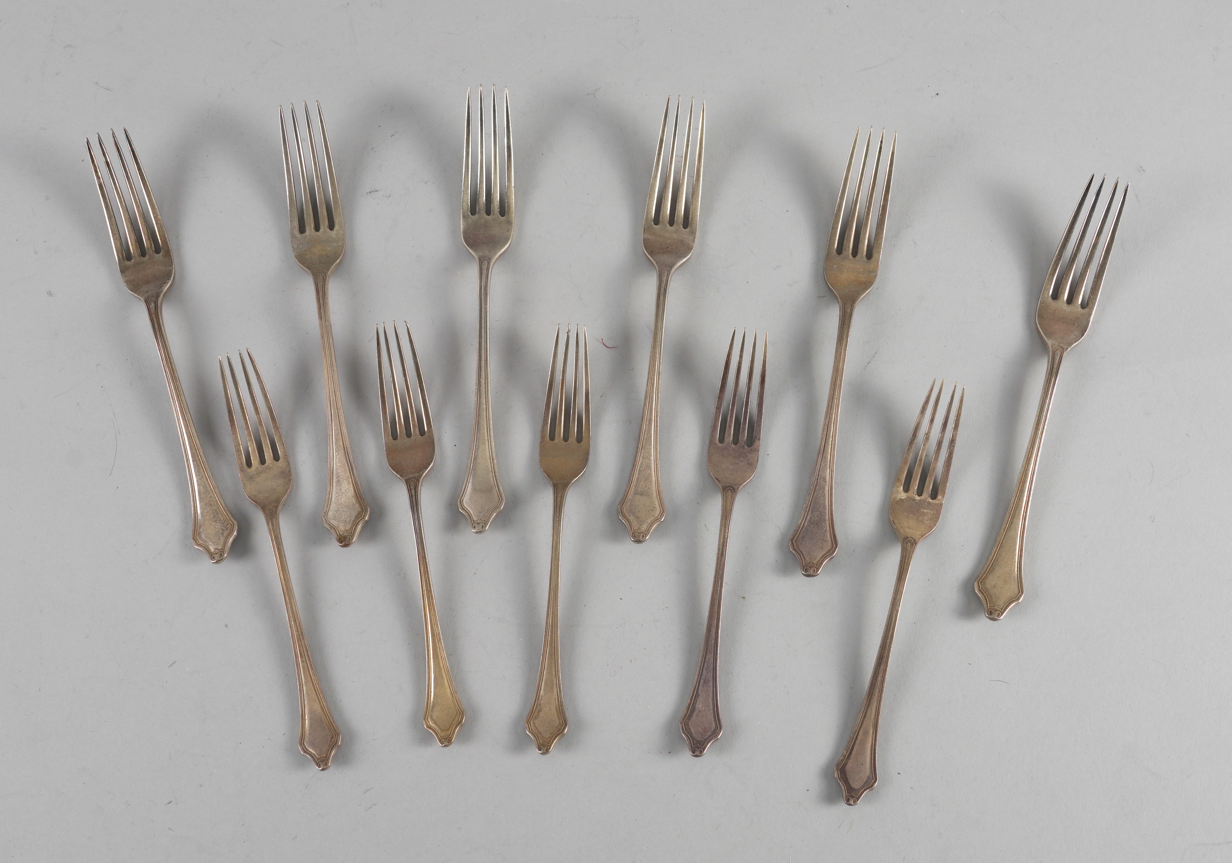 ELEVEN SILVER FORKS (11)