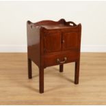 AN 18TH CENTURY MAHOGANY TRAY TOP NIGHT STAND