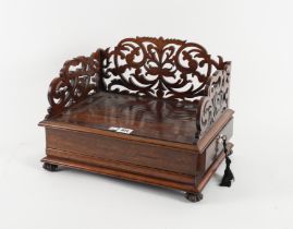 A REGENCY ROSEWOOD BOOK/DESK STAND