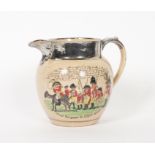 A RARE NAPOLEONIC COMMEMORATIVE EARTHENWARE JUG