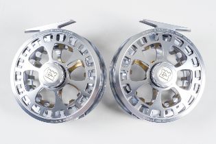 HARDY BROTHERS: TWO ULTRA LIGHT 6000DD FLY FISHING REELS (2)