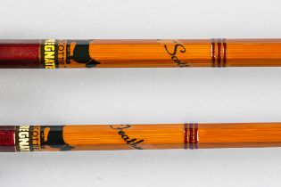 J.S SHARPE OF ABERDEEN: SCOTTE SPLIT CANE FLY ROD AND FEATHER WEIGHT FLY ROD (2)