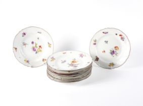 TEN MEISSEN PLATES (10)