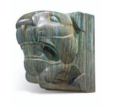 ATTRIBUTABLE TO EMILE-ANTOINE BOURDELLE (FRENCH, 1861-1929): A BRONZE HEAD OF A LION FROM THE...