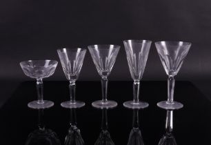 A GROUP OF WATERFORD CRYSTAL `SHEILA' PATTERN STEMWARE (72)