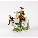 A MEISSEN EQUESTRIAN FIGURE OF EMPRESS ELIZABETH OF RUSSIA