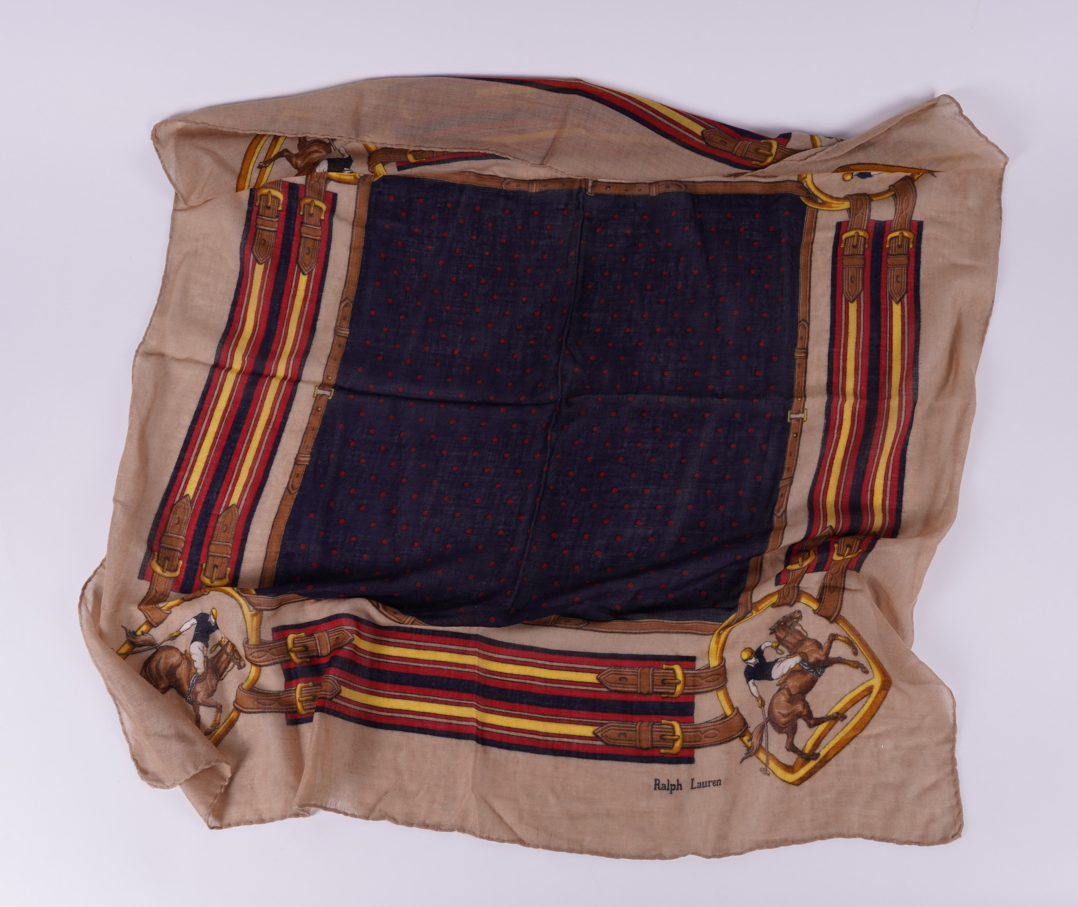 HERMES: 'GRAND UNIFORM' SILK SCARF BY JOACHIM METZ; TOGETHER WITH THREE OTHER SCARVES (4) - Image 4 of 7