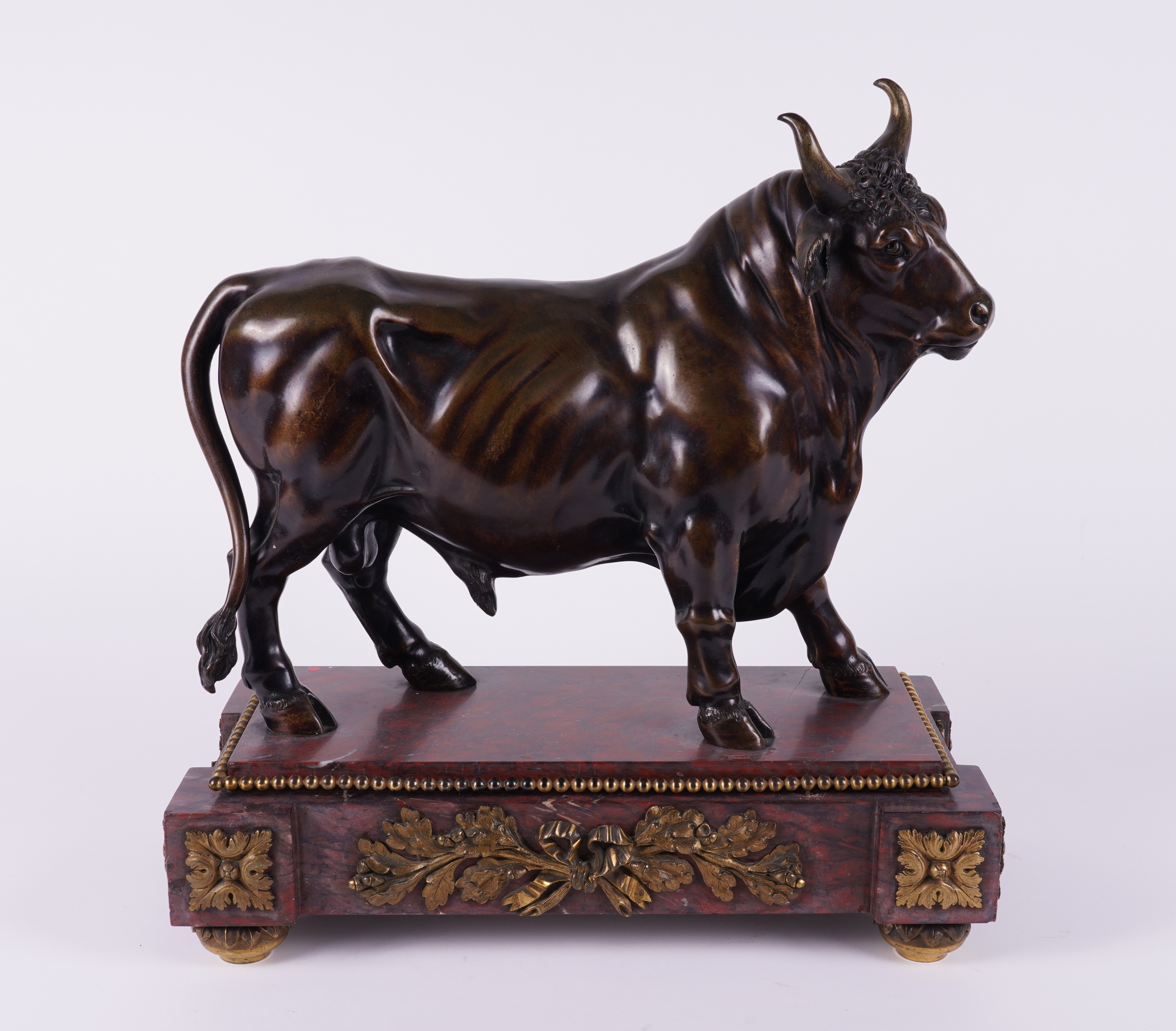 A FRENCH PATINATED BRONZE SCULPTURE OF A STANDING BULL - Image 9 of 11