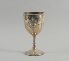 A VICTORIAN SILVER TROPHY CUP