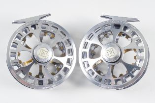 HARDY BROTHERS: TWO ULTRA LIGHT 6000DD FLY FISHING REELS (2)