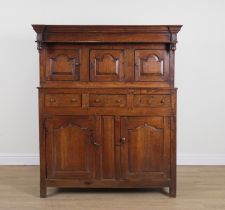 A 17TH CENTURY OAK COURT CUPBOARD